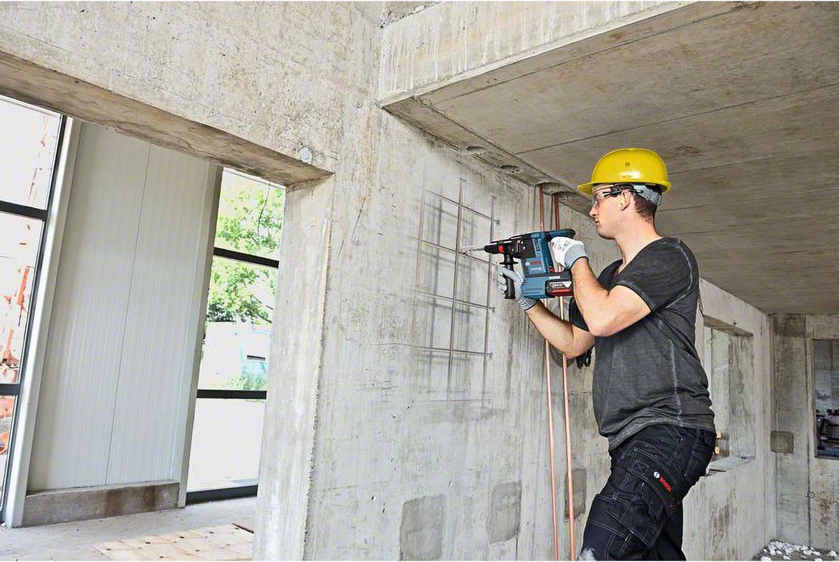 Bosch Professional GBH 18V-26 F Accu combihamer SDS-plus 2,6J + snelwisselboorkop + stofafzuiging 18V Basic Body in L-Boxx - 061191000K thumbnail 6