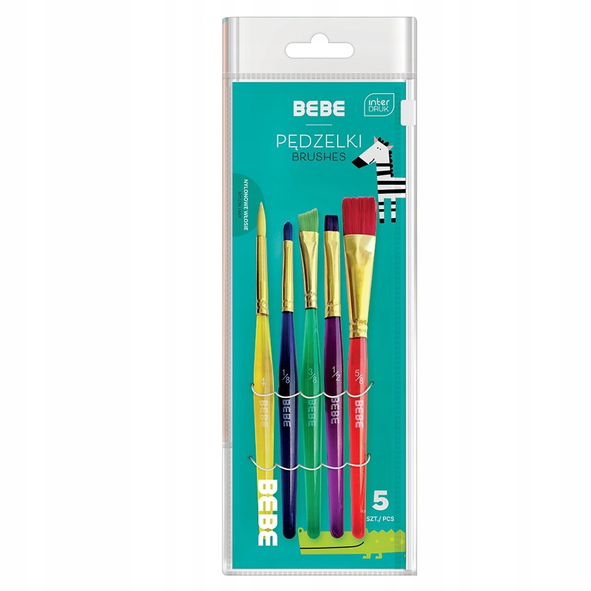 Acryl Kwasten Set - 5 stuks - Kleuren