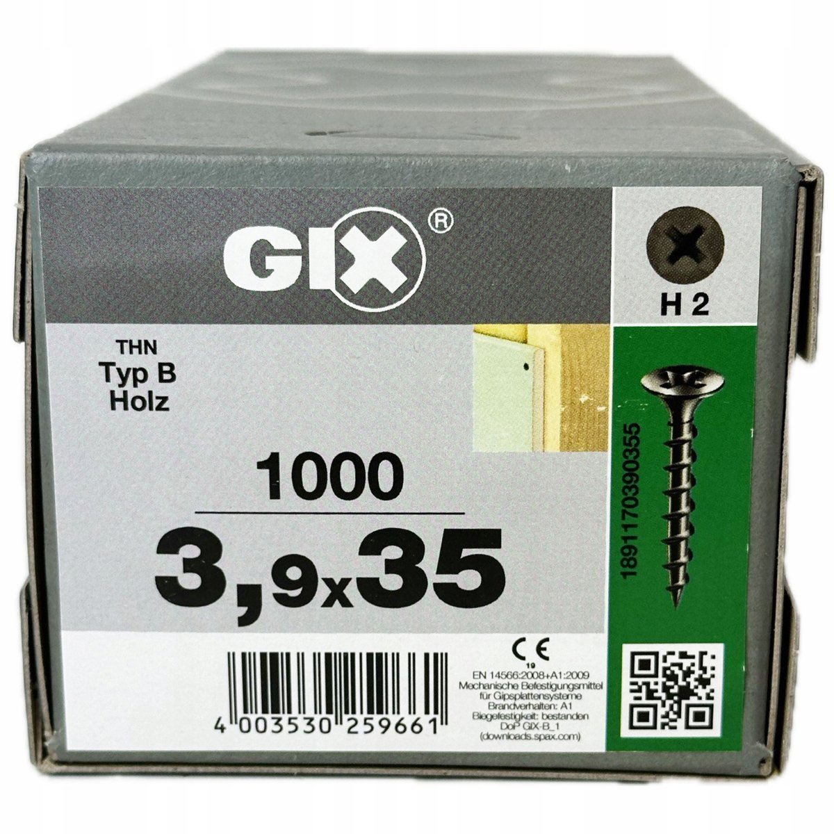 SPAX GIX-B Schroeven 3,9x35mm (1000 stuks) voor Houten Constructies