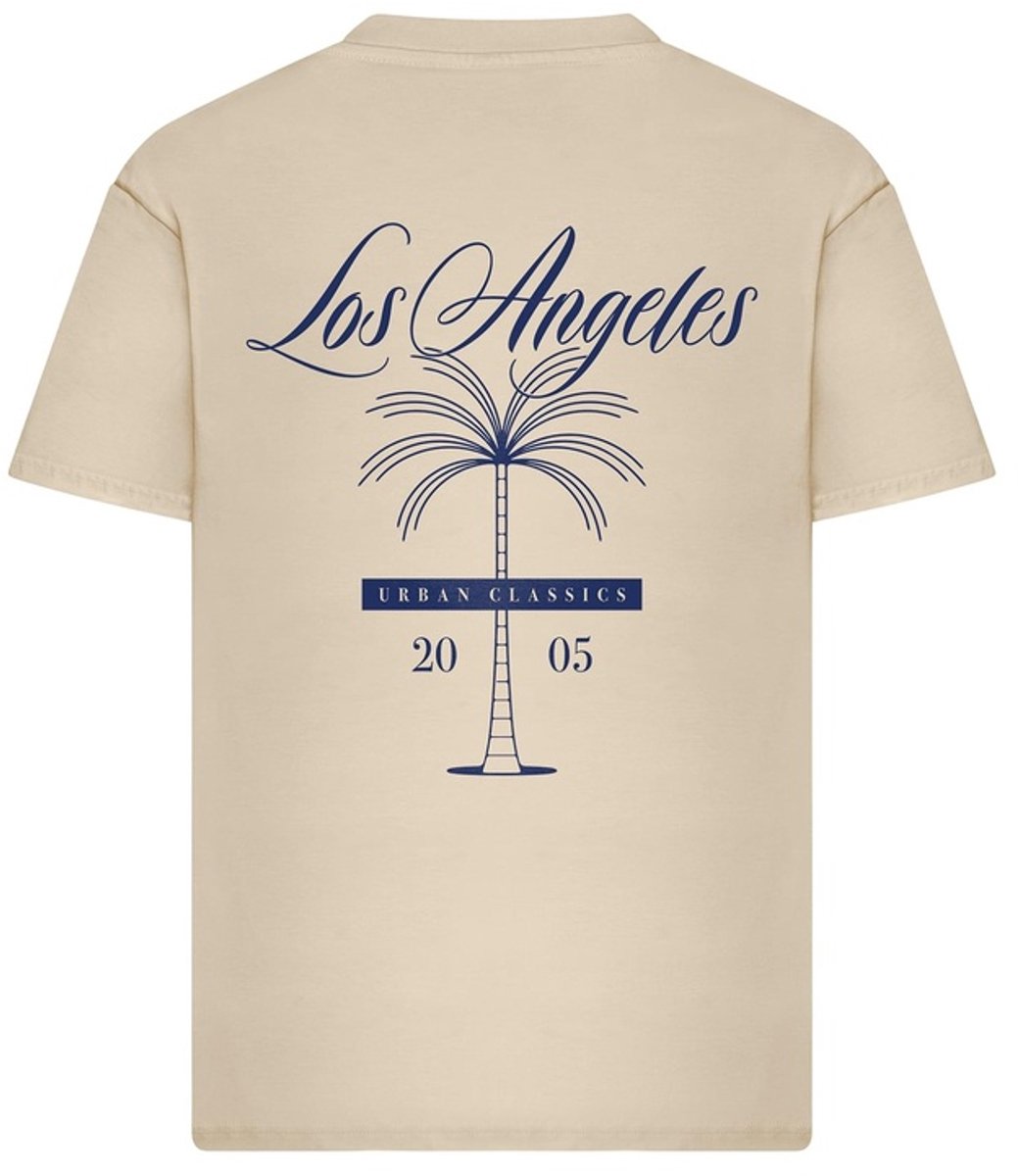 Urban Classics Palm Logo Loose Dames Tshirt XXL Creme