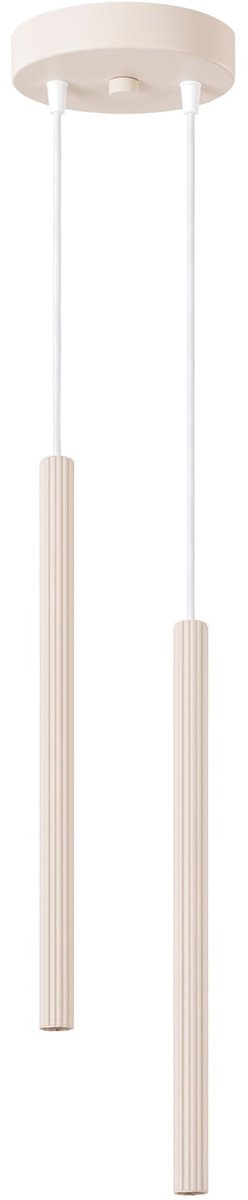 Sollux Lighting Hanglamp Arche - G9 - beige - staal - 15x15x118cm