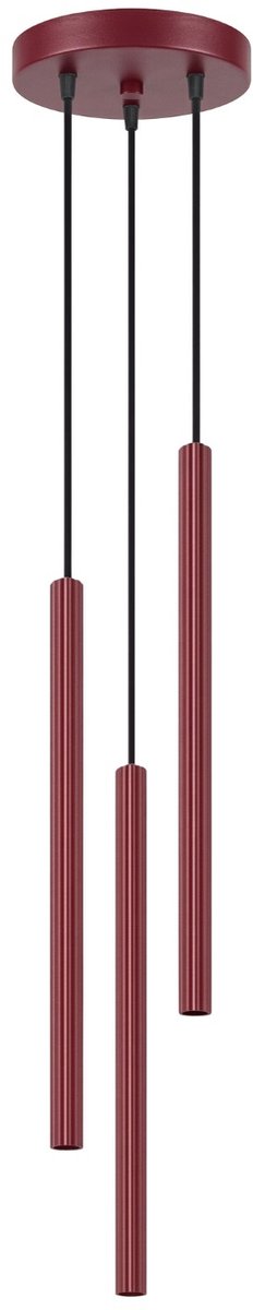 Sollux Lighting Hanglamp Arche - G9 - bourgondië - staal - 20x20x120cm