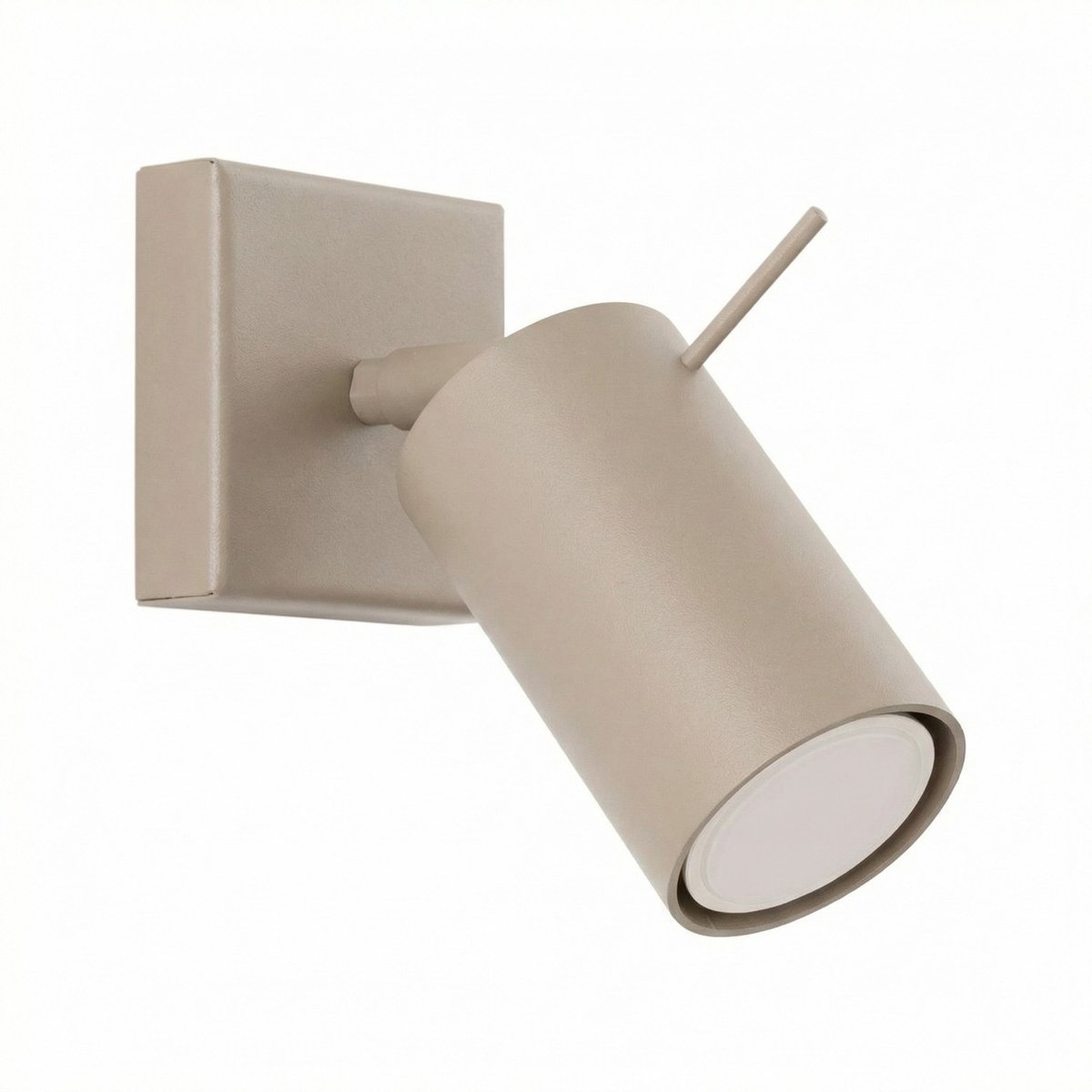 Sollux Lighting Wandlamp RING - GU10 - taupe - staal - 8x16x8cm