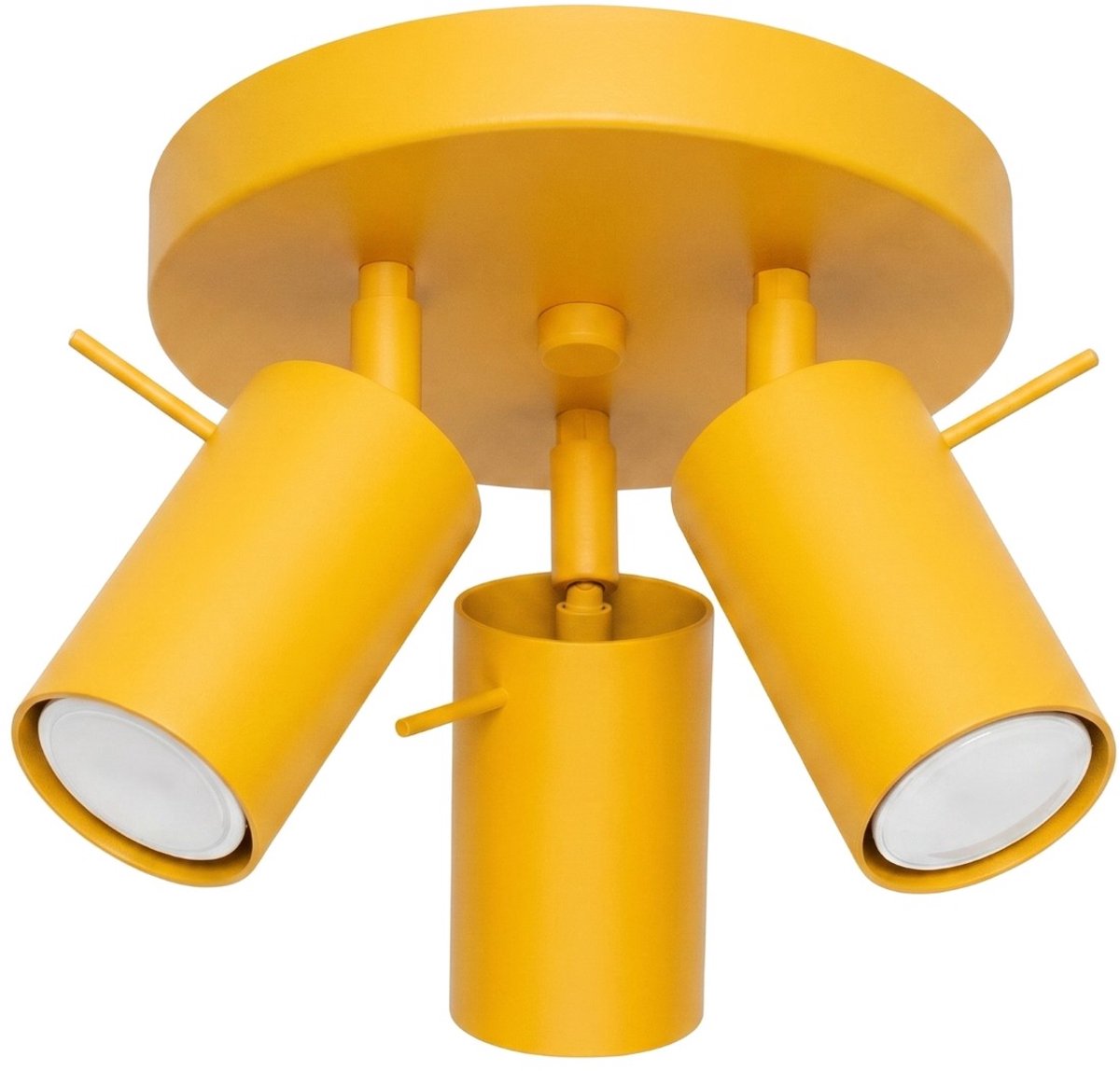 Sollux Lighting Plafondlamp RING - GU10 - geel - staal - 25.7x25.7x14.5cm