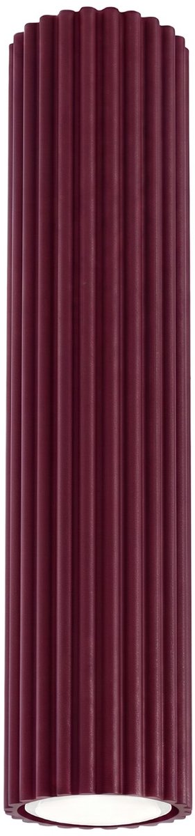 Sollux Lighting Plafondlamp Karbon - GU10 - bourgondië - aluminium - 6.5x6.5x30cm