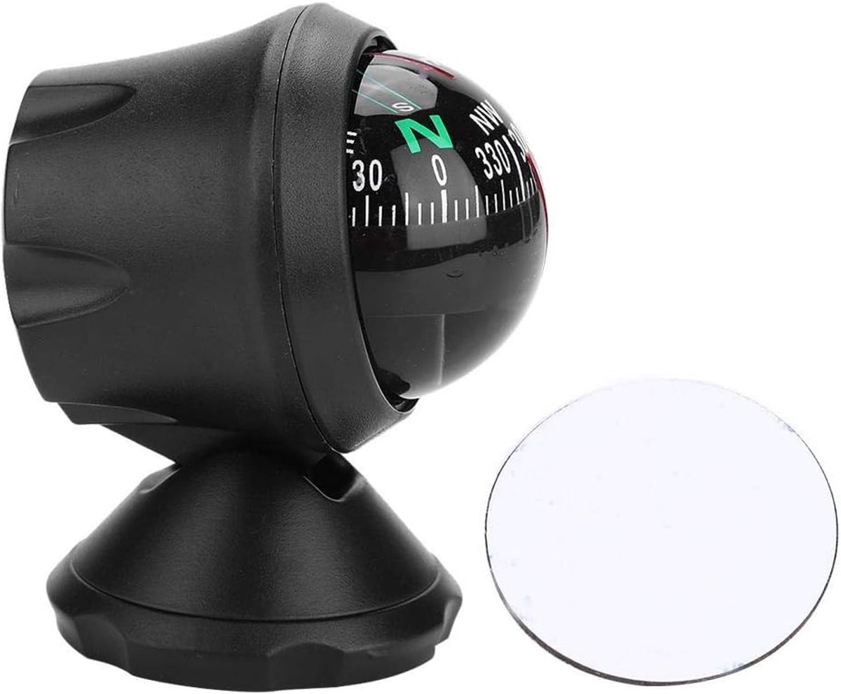 Dilwe Ball Compass, Marine Electronic Navigation Compass with Night Vision Function for Boat, Ship, Outdoor Travel - ShopVlot
