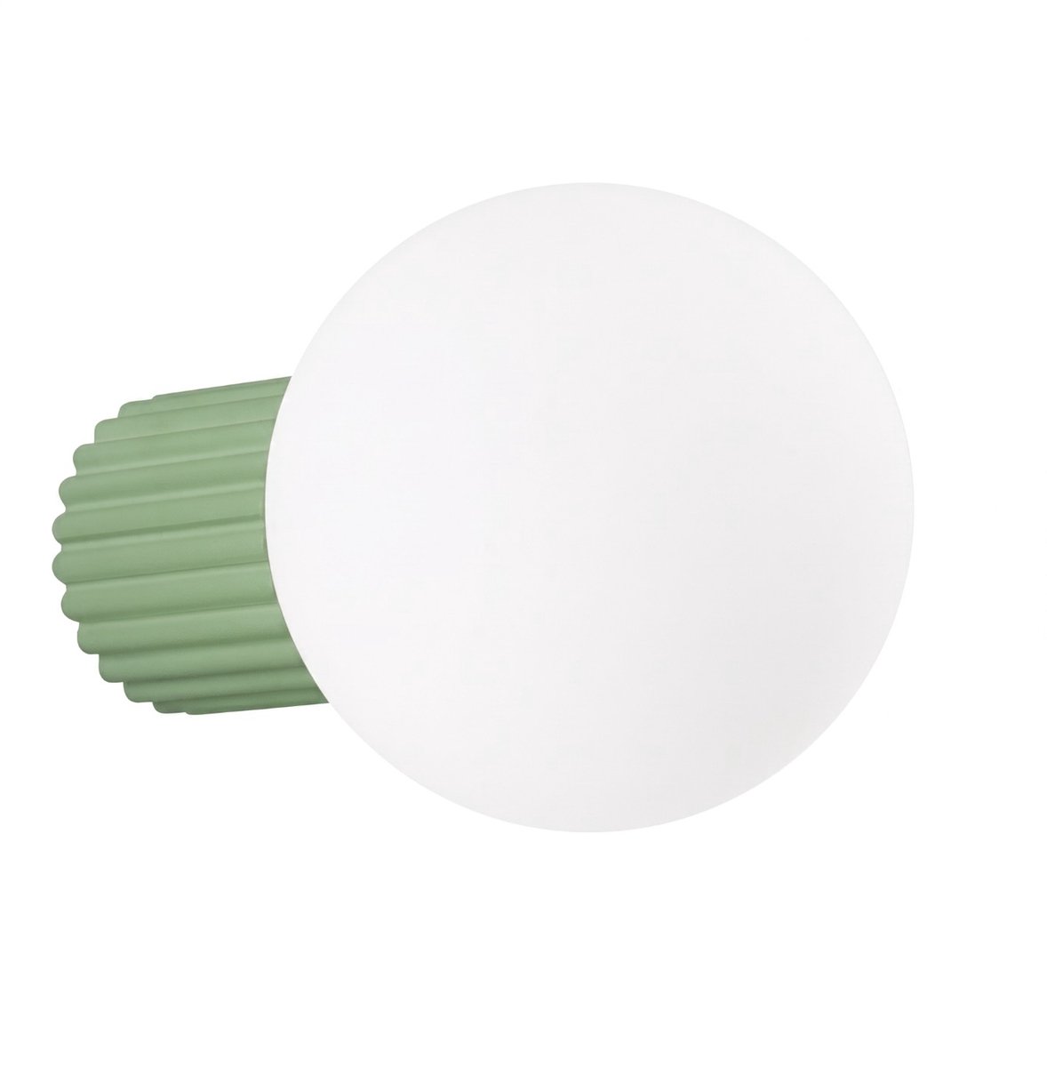 Sollux Lighting Wandlamp Halo - G9 - salie - aluminium/glas - 12x17x12cm
