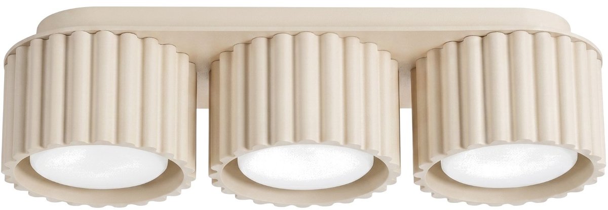 Sollux Lighting Plafondlamp AURA - Gx53 - beige - aluminium - 32.5x10x8cm