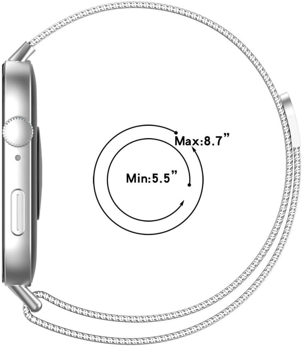 Replacement Strap Compatible with Huawei Watch Fit 3/Watch Fit 4/Fit4 Pro Strap, Magnetic Clasp, Loop, Adjustable - ShopVlot