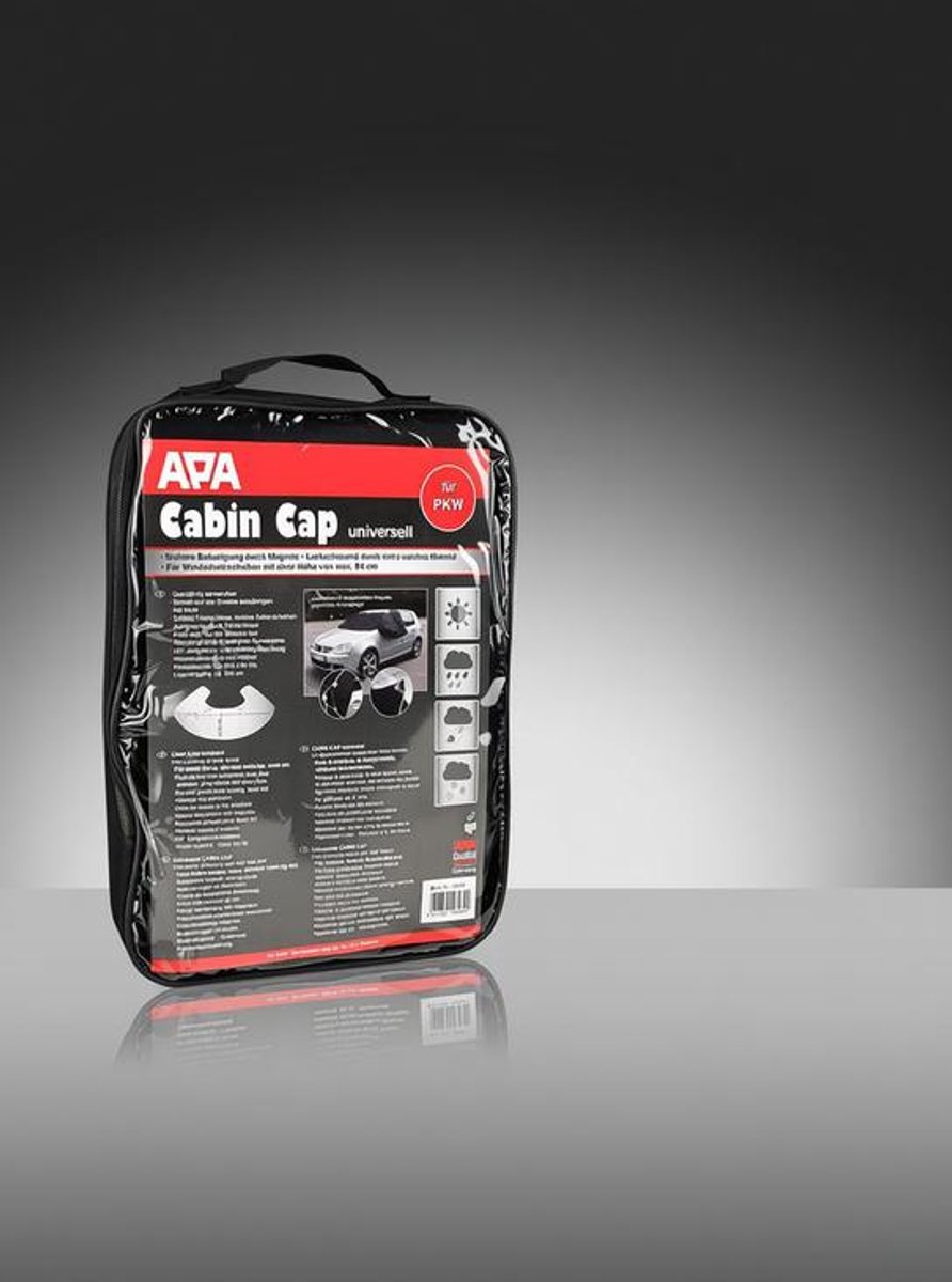 Auto Voorruit Afdekhoes Winter - Universeel - Magnetische Bevestiging - Zwart - Cabin Cap - 270 x 94 cm