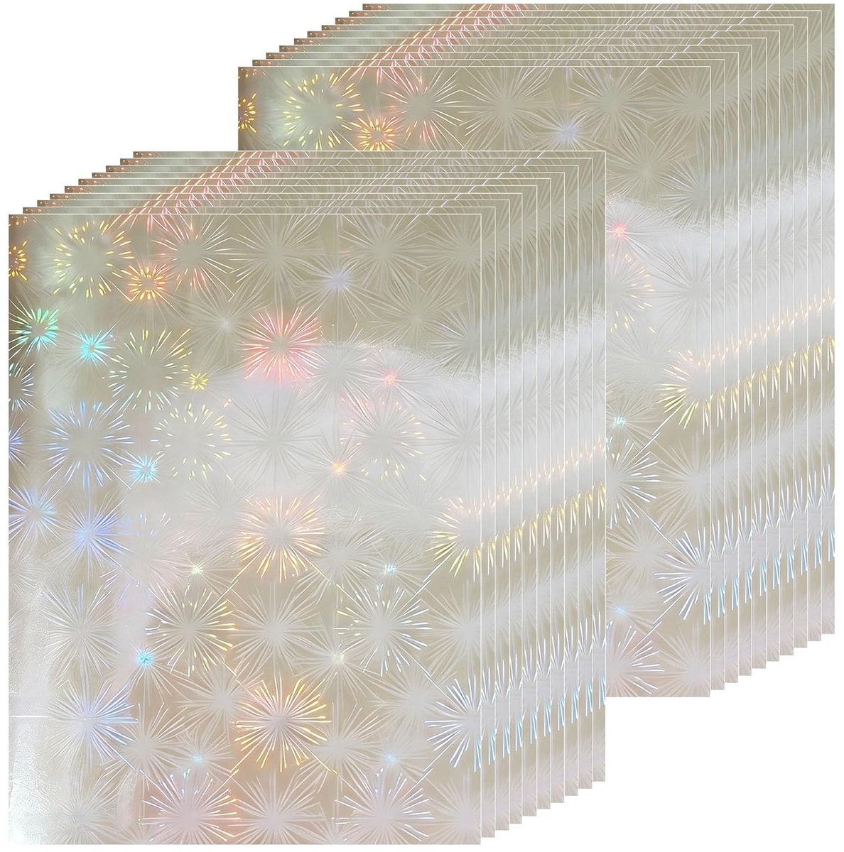 20 vellen transparante holografie-stickers A4, glitterfolie, glitterfolie, doe-het-zelf, waterdichte vinylstickers - ShopVlot