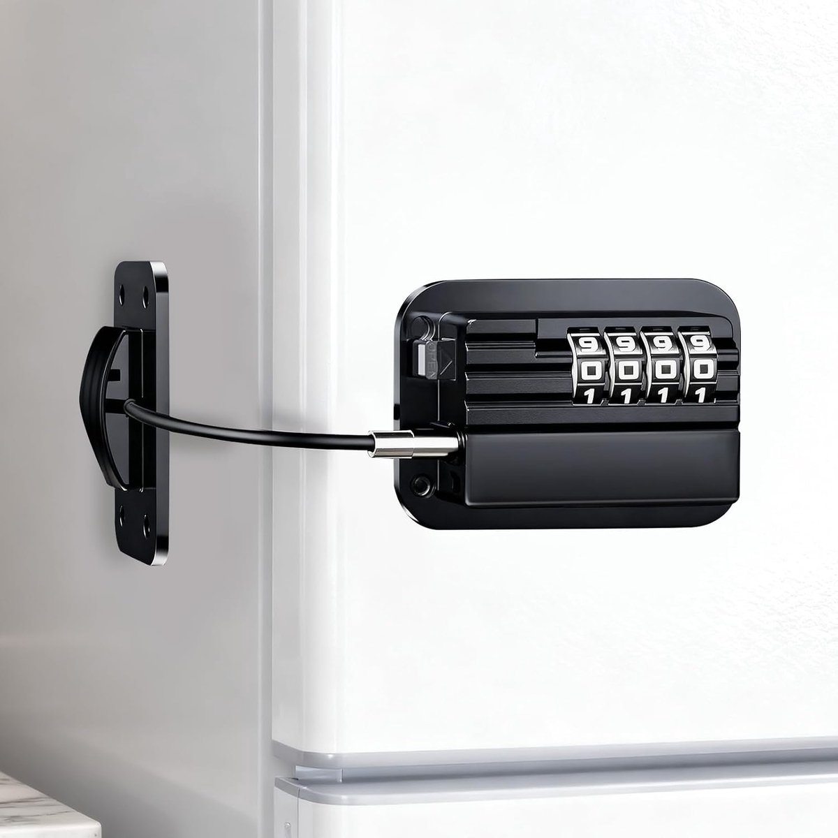Refrigerator Lock with Code, Child Safety, Cabinet Without Drilling, Self-Adhesive Fridge Lock Password Cabinet Lock - ShopVlot