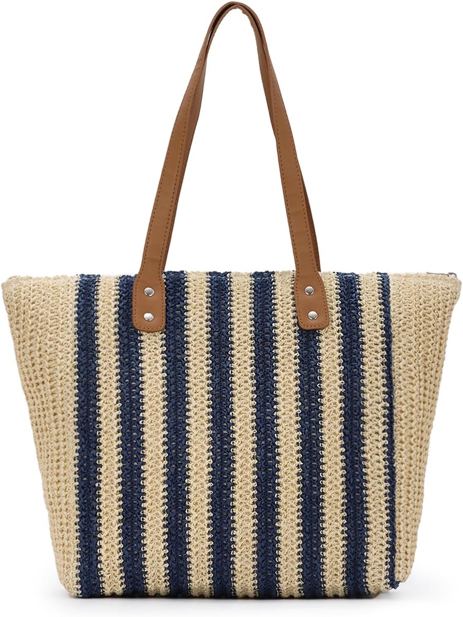 Straw Bag Women Summer Beach Weave Tote Bag Light Woven Bohemian Crossbody Bag Purses - ShopVlot