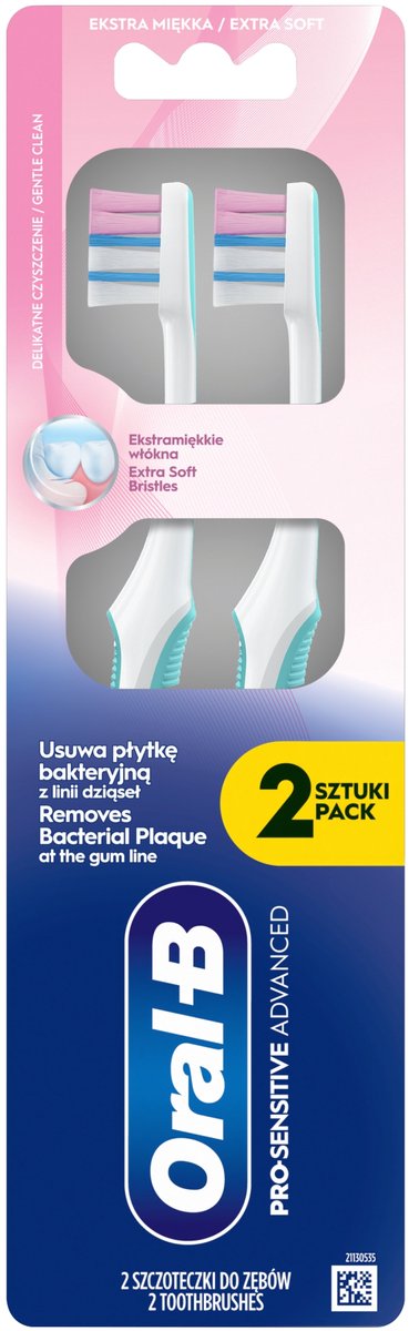 Oral-B Pro-Sensitive Advanced Extra Zachte Tandenborstel 2 Stuks
