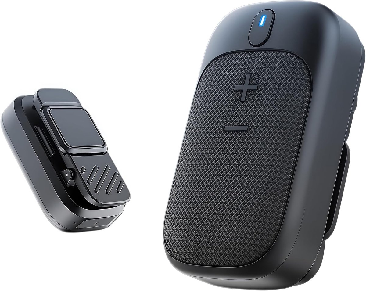 PUSOKEI Portable Bluetooth Speaker, Clip-on Portable Small Personal Speaker with Magnetic, IP65 Waterproof, Built-in - ShopVlot