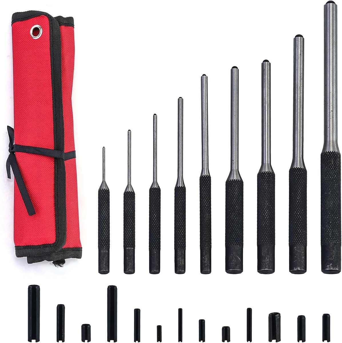 9-Piece Splint Driver Set 0.3cm-8mm 40CR-V Steel Breakdown Tool and 13Pcs Collapsible Splits Hollow Spring Bars for - ShopVlot