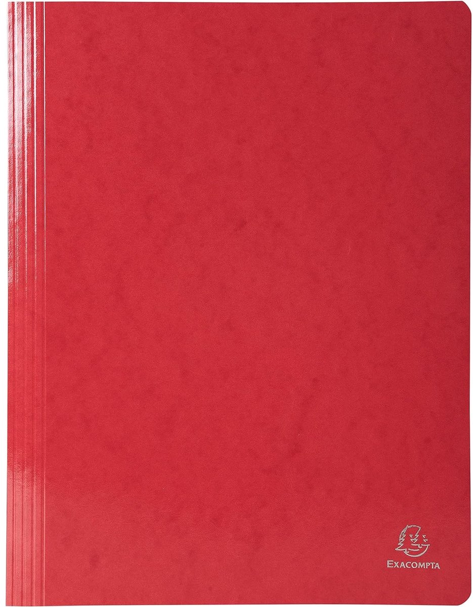 Exacompta Snelhechtmap IDERAMA® in gelamineerd glanskarton 355gm2 - A13 - Rood - 380803B