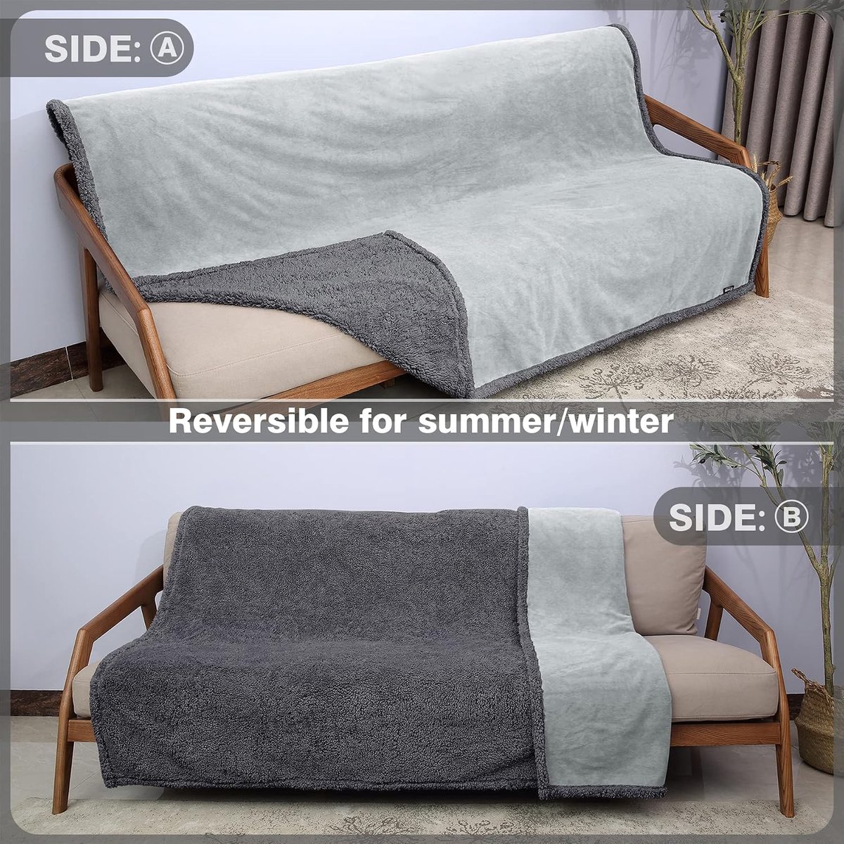 Catalonia Classy Waterproof Pet Blanket, Plasma Resistant Dog Blanket for Sofa Bed, Soft Reversible Furniture - ShopVlot