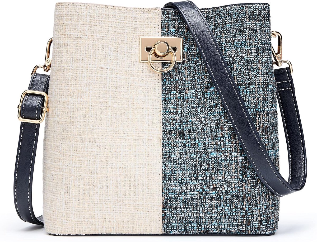 KALIDI FANCY FOREST All Seasons Cross Body Bag Ladies - Leather Handbag Bucket Bag with Adjustable Strap Versatile - ShopVlot
