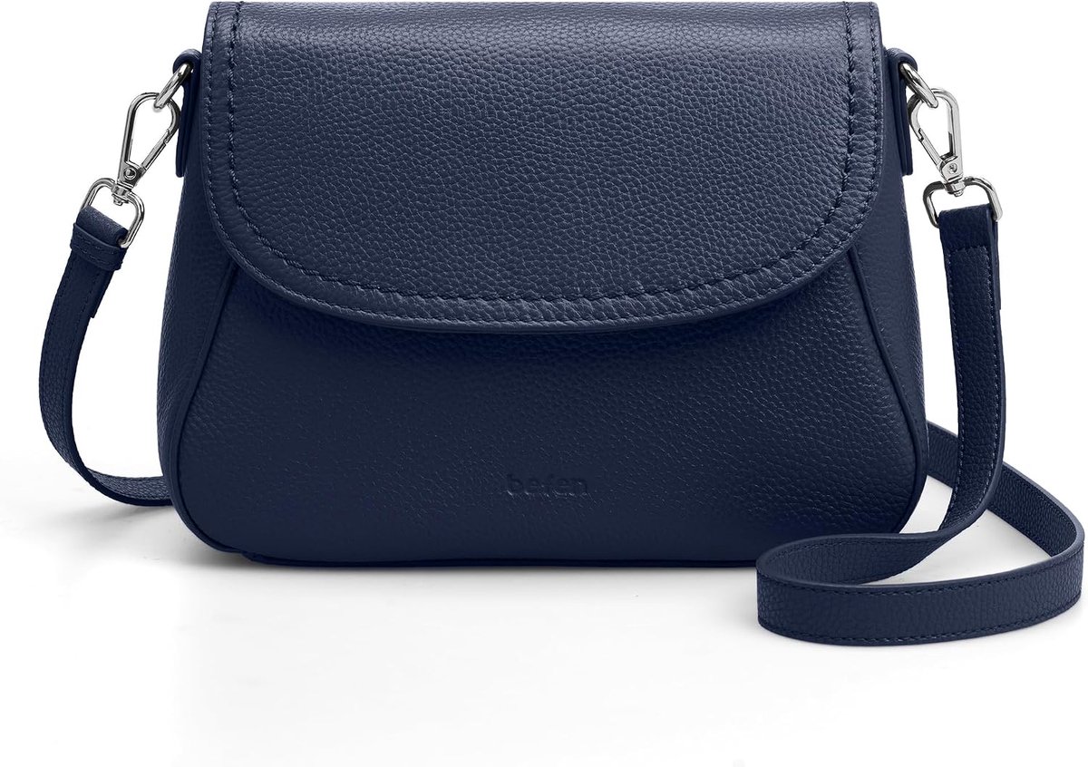 befen Women's Genuine Leather Shoulder Bags with RFID Card Slots, BorMedia Women's Saddle Shoulder Bag - ShopVlot