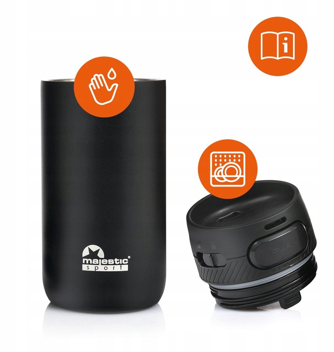 Majestic Sport Nord Thermosbeker 420ml - Warmte & Koude Isolatie
