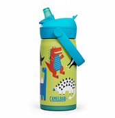CamelBak Thrive Flip Straw Kids - Gourde isotherme - 350 ml - Vert (Dino Jam)
