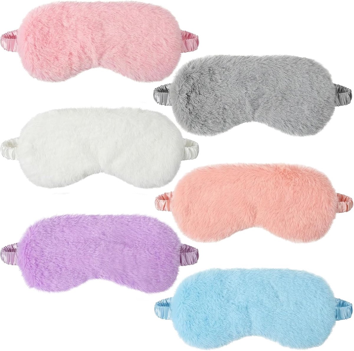 Slaapmaskers voor meisjes - pluche - 6 kleuren - ideaal voor dutjes - ShopVlot