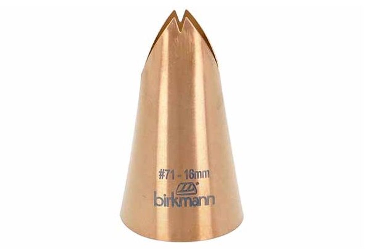 Spuitmondje Blad Nr71 D1,6cm Koperkleur