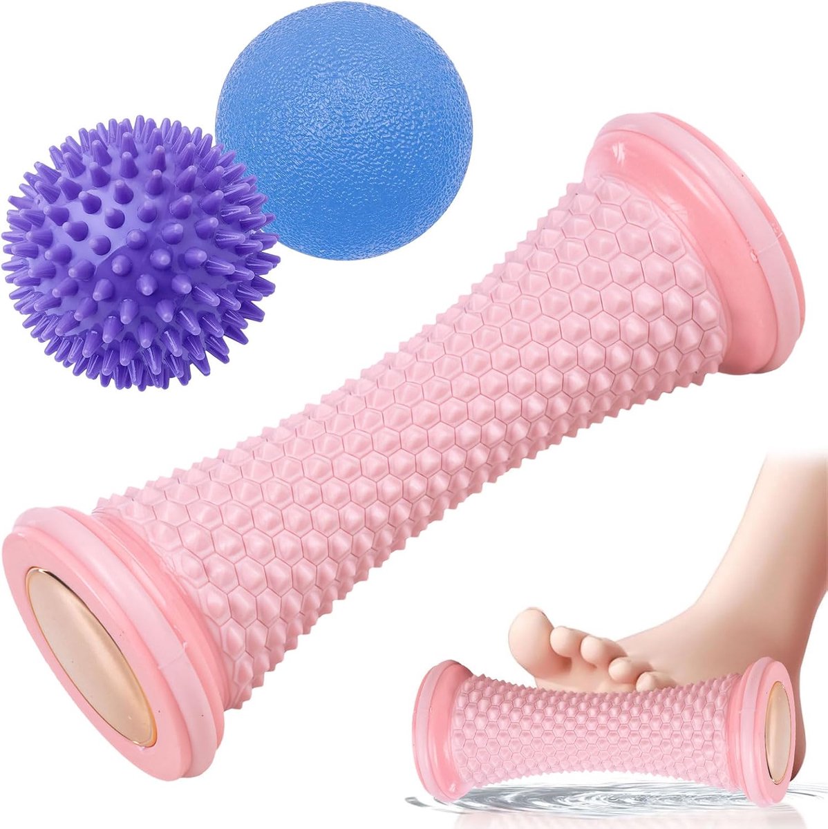 Foot Massager Roller & Massage Ball - Uw oplossing voor plantaire fasciitis, verlichting van voetpijn - Dynamisch tattoo-inktthema ontwerp