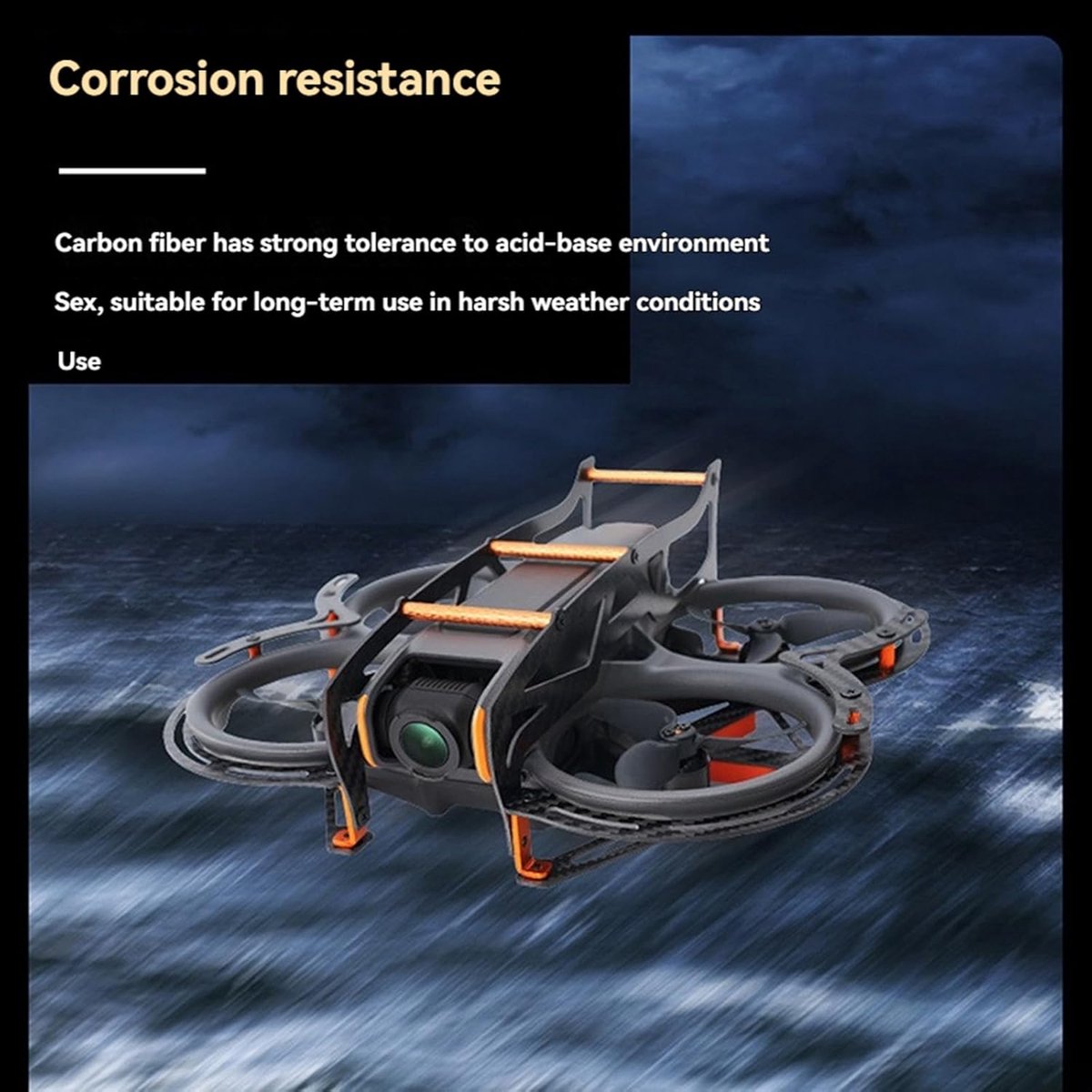 2 Carbon Fiber Chassis Armor voor DJI Avata 2, Anti-botsing Volledige Bescherming Cover Plaat Frame Guard – foto 3