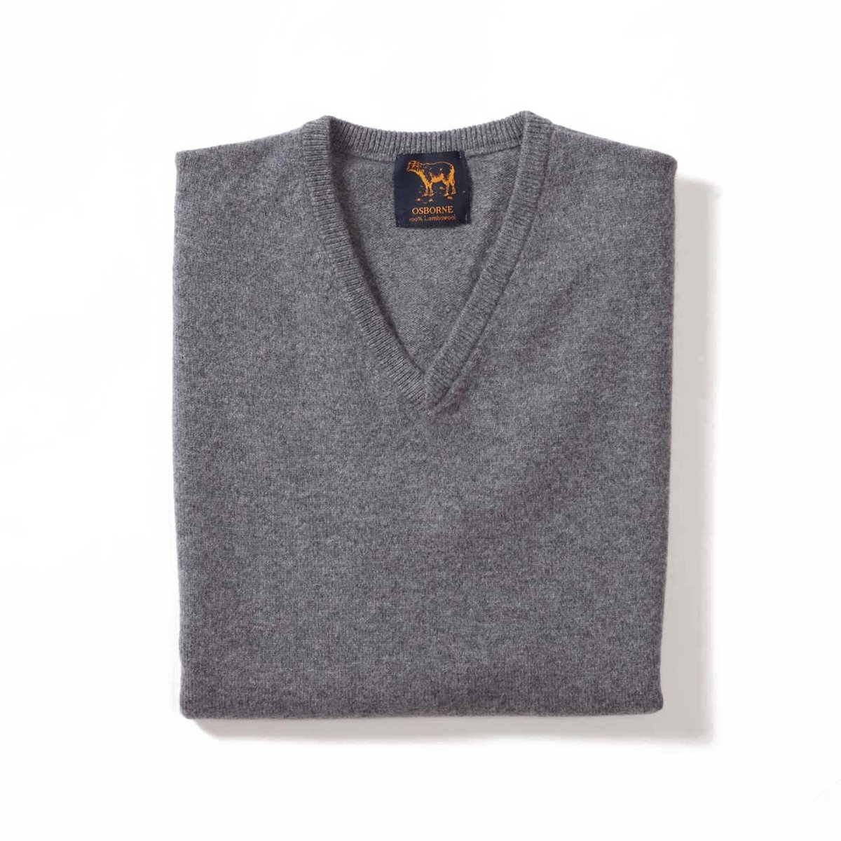 Osborne Knitwear Debardeur - Lamswol - Grey Mix - L