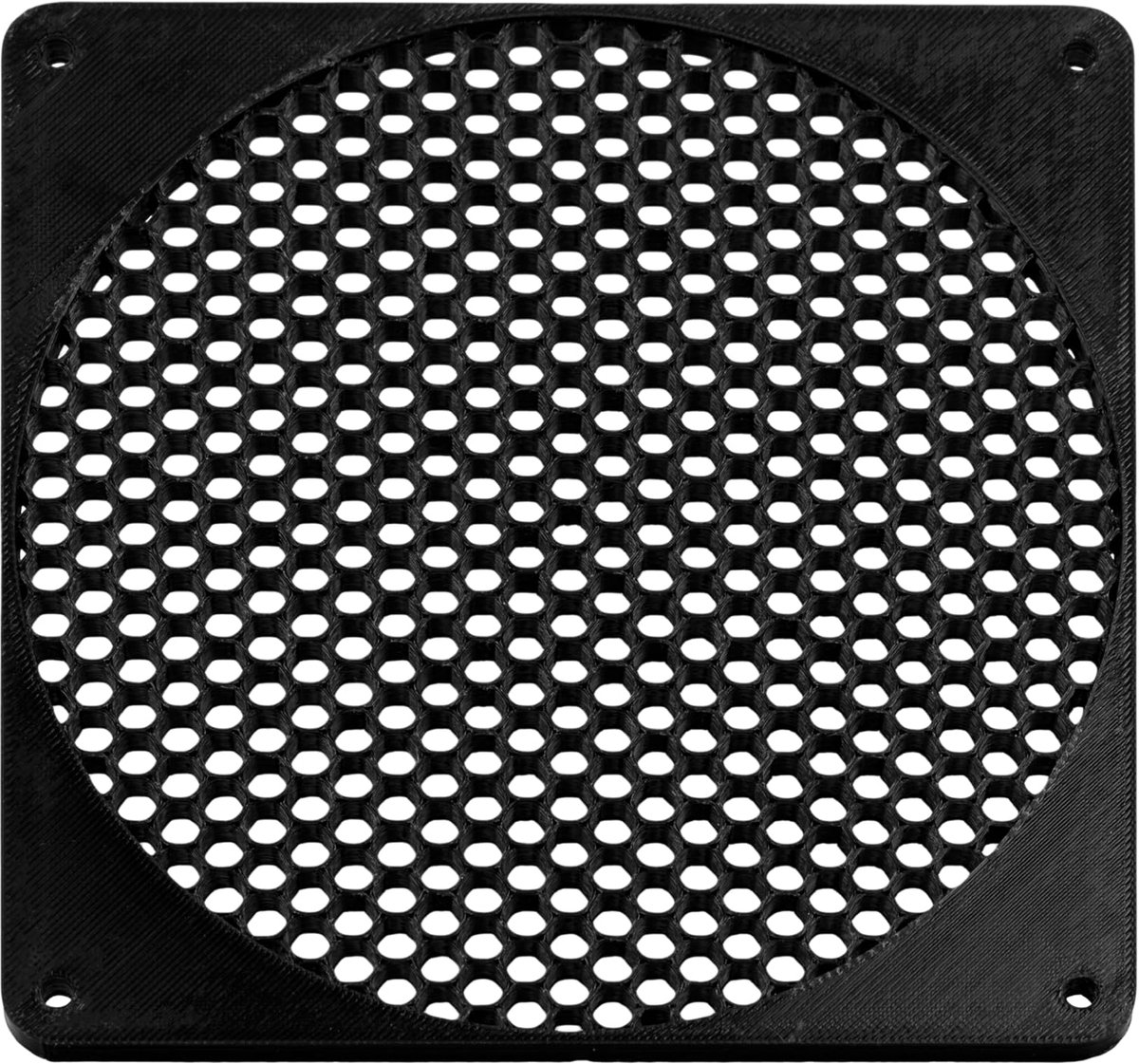 Kunststof ventilatorrooster 140x140 mm kleur zwart