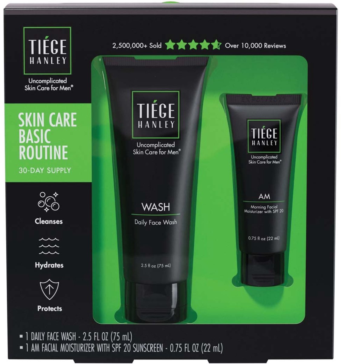 Tiege Hanley Basic Skincare Routine 97 ml. | Sun Protection