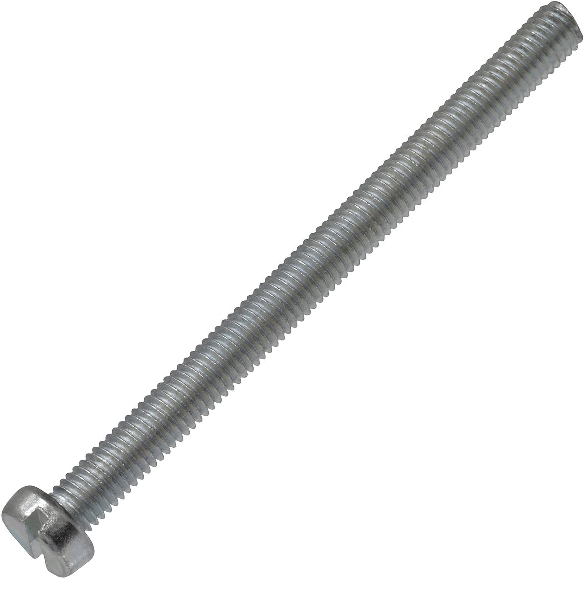 Schroeven M5x65 mm met gleufaandrijving S - montagebout - DIN 84 - hardheid 4.8 - verzinkt staal - zilverkleur