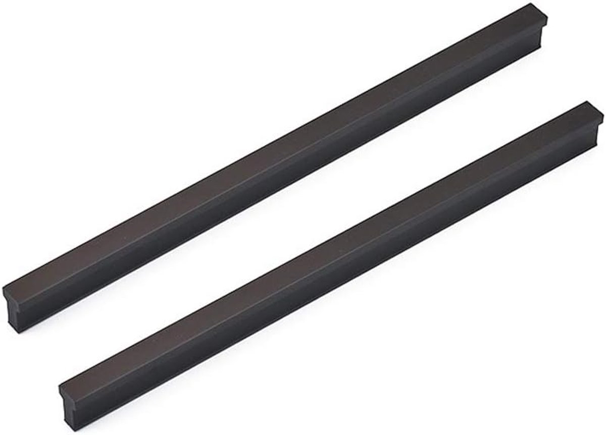 192mm Keukenkast Kast Handgrepen Aluminiumlegering Garderobe Handgrepen Meubels Deurgrepen T-vormige Trekt 2 pak (Mat Zwart)