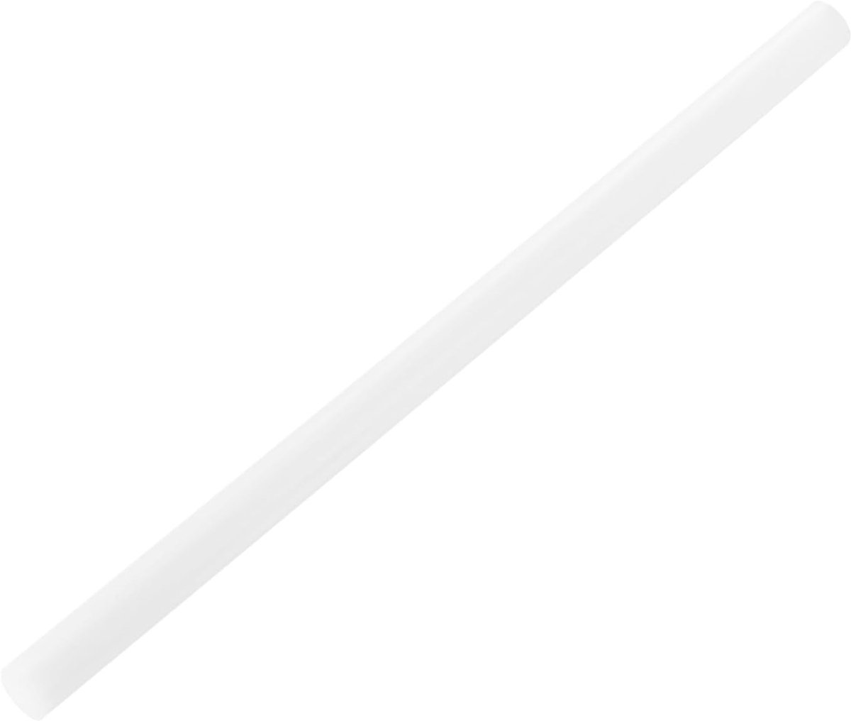 1 stuk ABS-kunststof staaf, diameter 15 mm, lengte 300 mm, kunststof staaf, rond, voor mechanisch gebruik, schoolproject, werkplaatstoepassing, doe-het-zelf reparatie (wit)