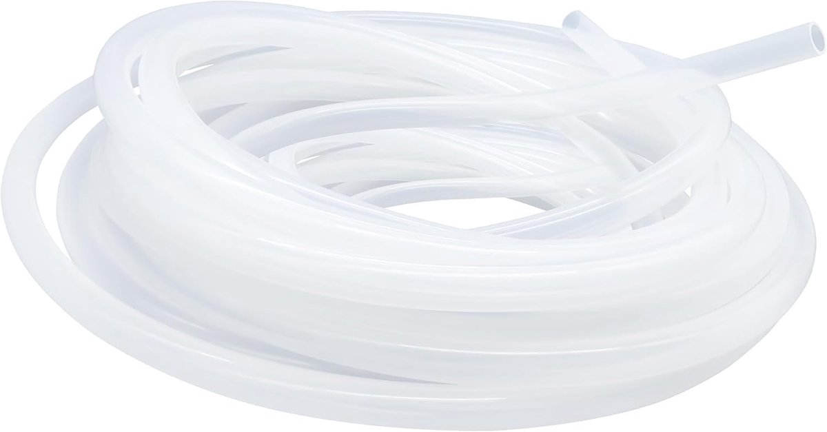 Voedselveilige transparante siliconen buis, afmeting 15 mm x 18 mm, lengte 7,2 m (23,6 ft), dikte 1,5 mm. Flexibele rubberen slang voor lucht/waterleidingen