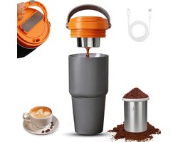Draagbare Koffiemachine - Espressomachine Reis - Koffie Zetten - 3-in-1 Ontwerp - 900 ml - Grijs