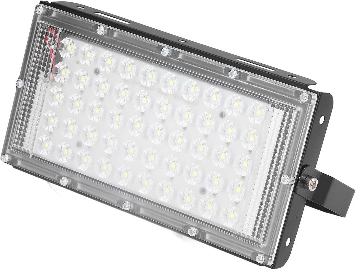 LED-Schijnwerper - Wit - 20,4 x 10,8 x 2,5 cm - Waterdichte Verlichting voor Tuinen en Buitenterreinen