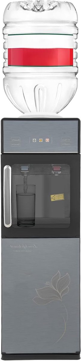 Waterdispenser Elektrisch - Waterfontein Koud Warm - Thuis Kantoor - Indicator Lockers - 30 x 30 x 97 cm