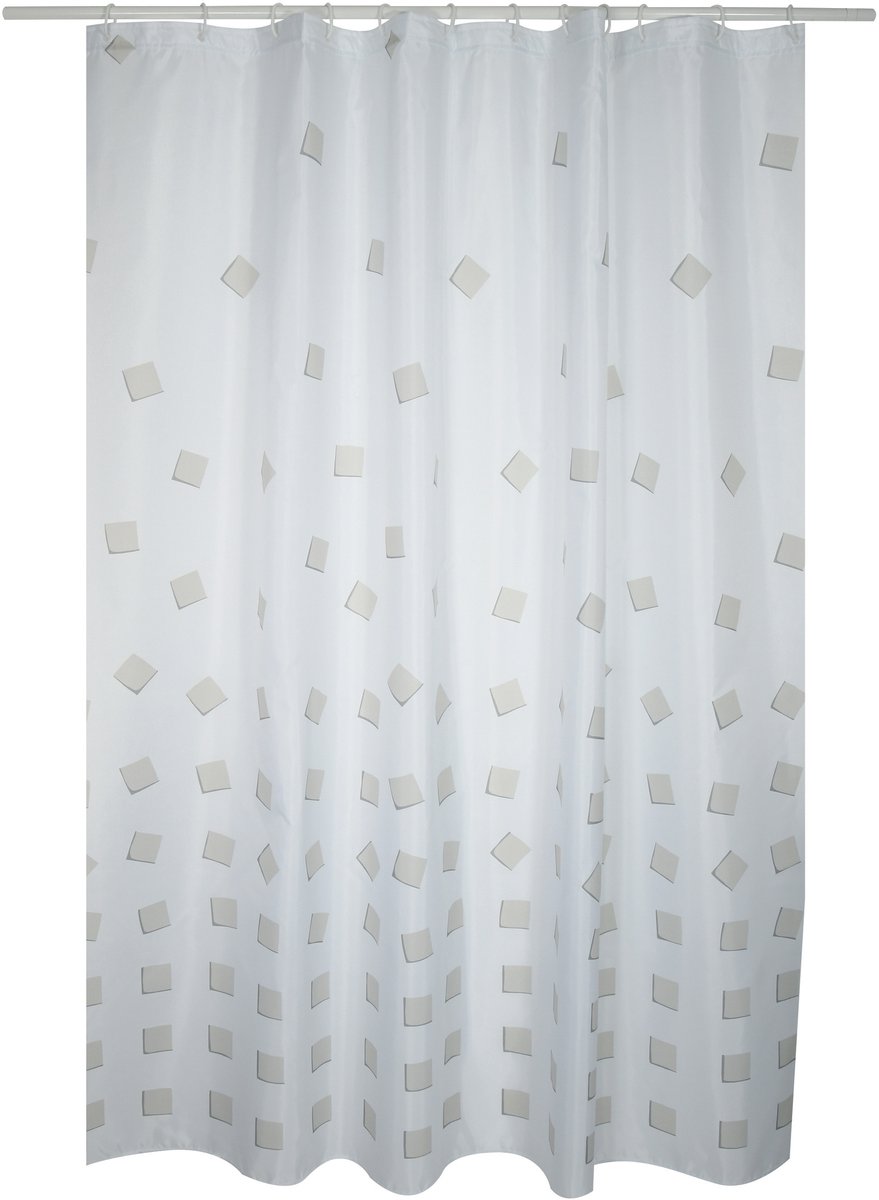 MSV Douchegordijn – Waterdicht en Antibacterieel Douchegordijn van 100% Polyester – Schimmelwerend Douchegordijn 180x200