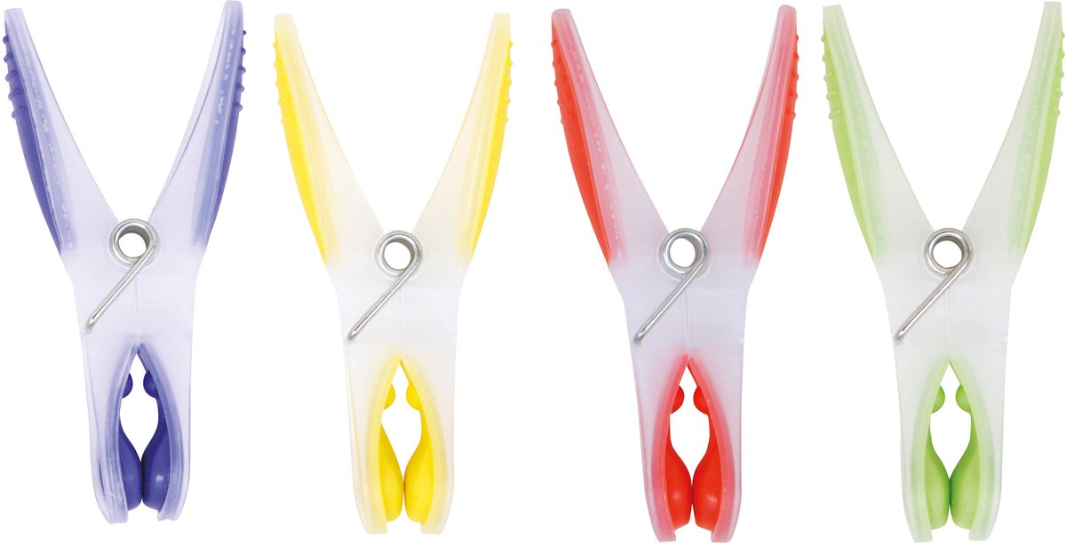 MSV Wasknijpers Multicolor – 40 Stuks Kleerknijpers van PP – Praktische Knijpers voor Alle Soorten Wasgoed – 8,5 x 1,6 cm
