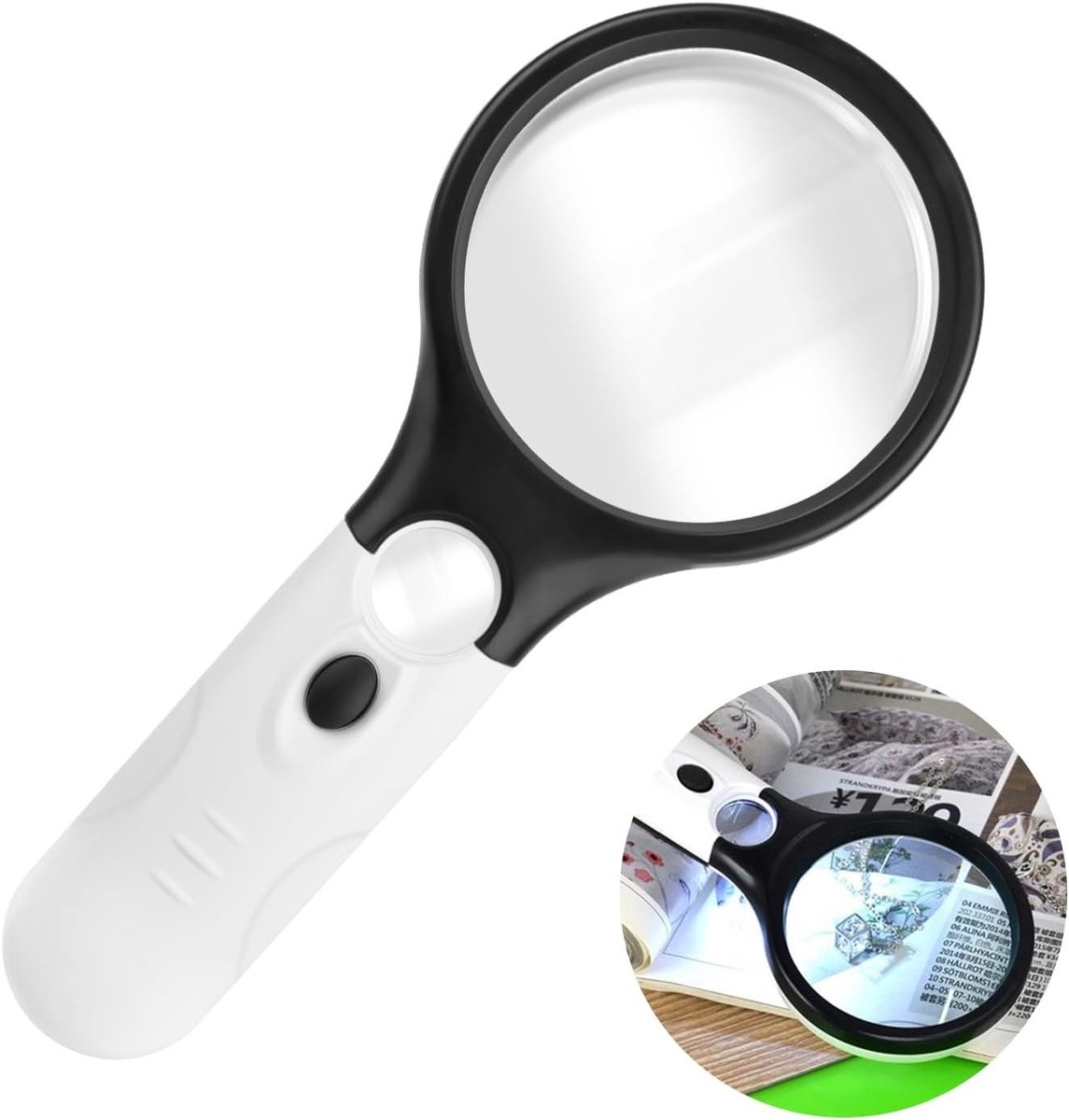 Vergrootglas met Licht - Transparant - Handheld - Hoogwaardige Lens - Voor Lezen en Inspectie