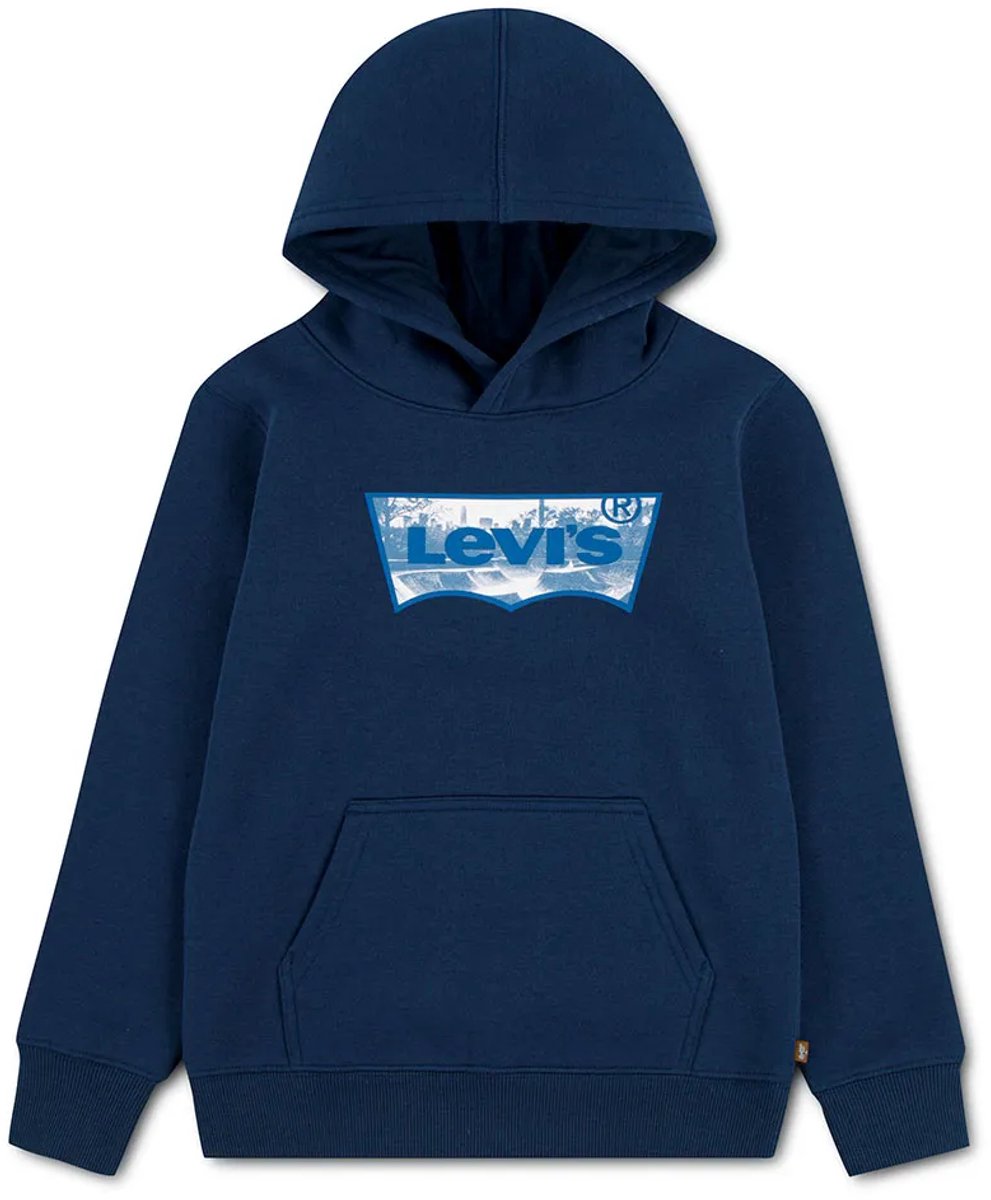 Levi´s ® Kids Skate Park Batwing Hoodie Blauw 4 Years Jongen