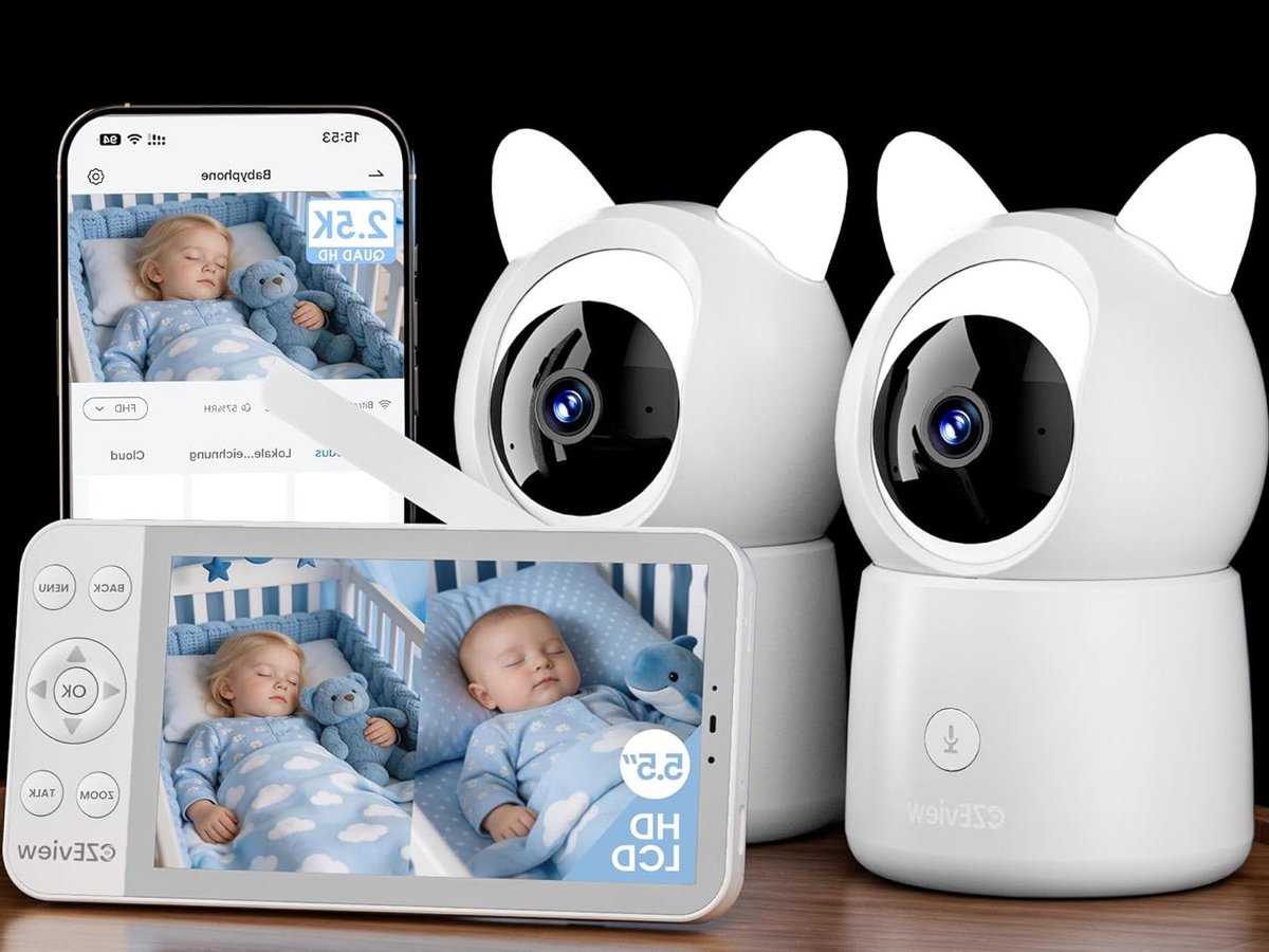 Babyfoon met Camera - Video Babyfoon Monitor - Baby in de gaten houden - 2.5K HD Resolutie