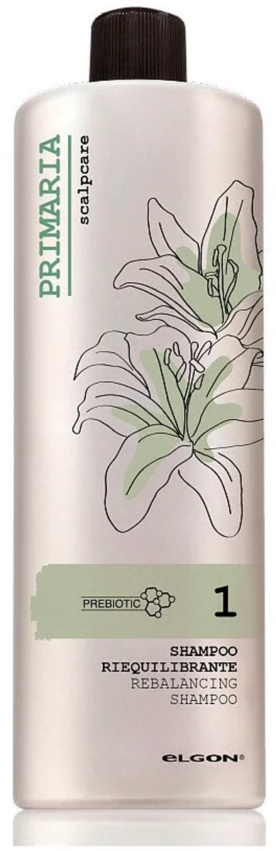 Elgon Primaria 1 Rebalancing Shampoo 1000 Ml - Shampoo - Reinigende Hoofdhuidverzorging - Talgreducerend - Met Prebiotica - Verfrist En Kalmeert De Hoofdhuid