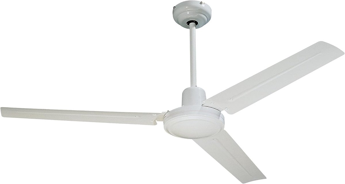 SnelShoppen - Ventilator Plafondventilator 122 cm Wit - Energiezuinige 65W Koeling - Verstelbare Snelheid - Ideaal voor Woonkamer, Keuken, Slaapkamer