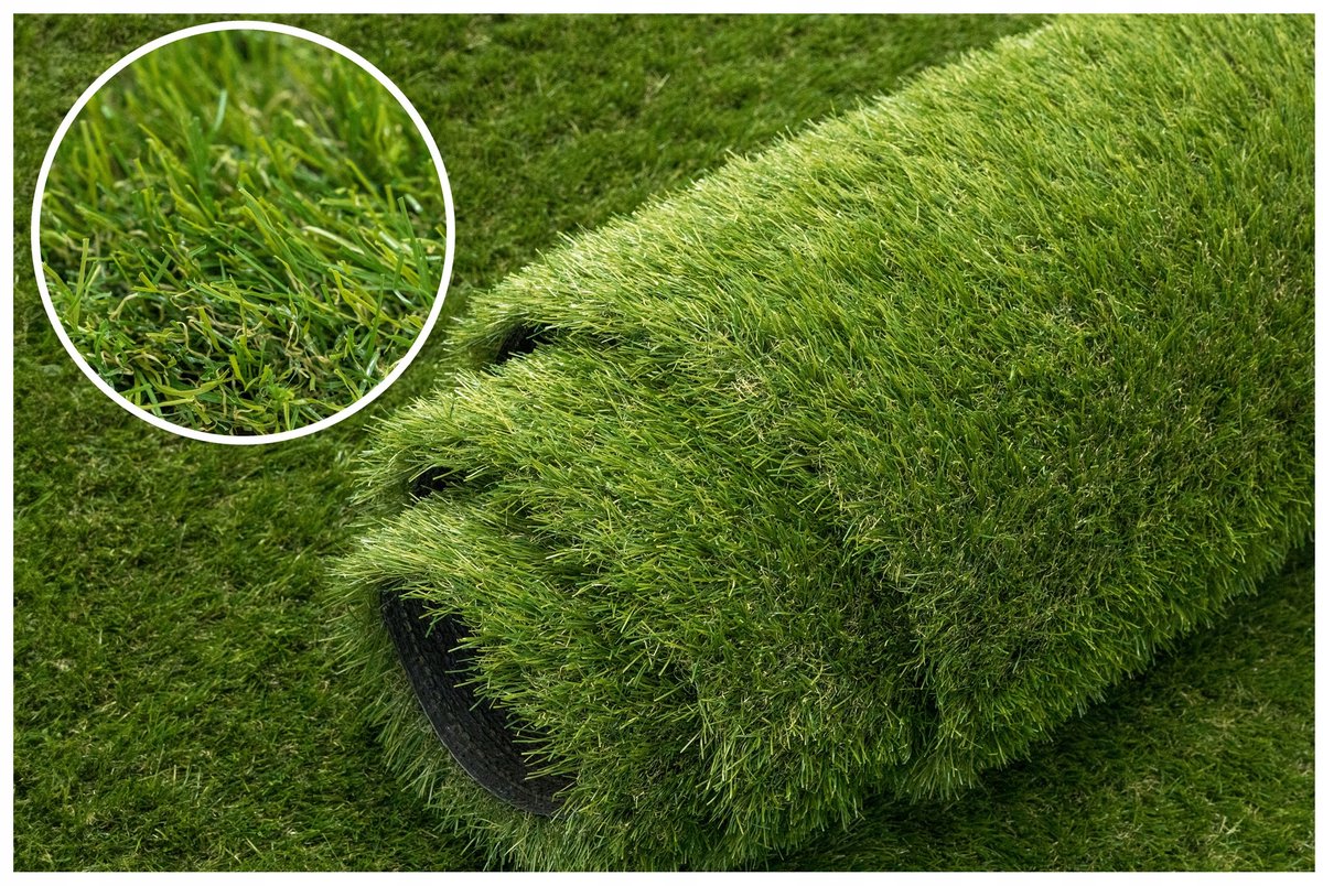 Kunstgras Laguna 37mm Groen Balkon Dicht en Zacht 100x200 cm