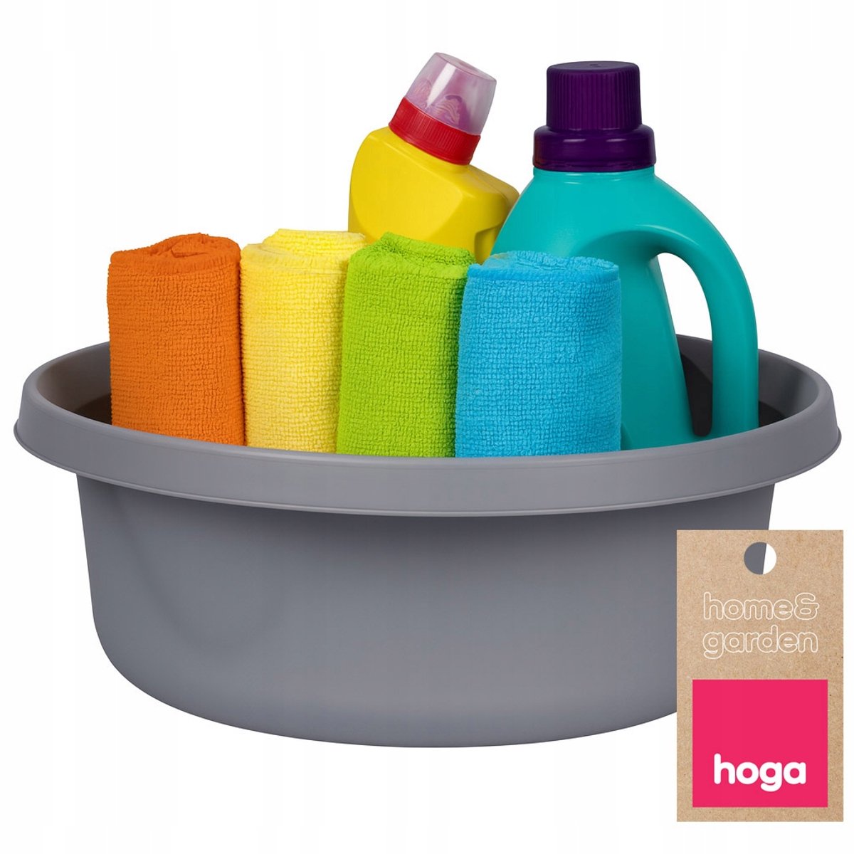 Hoga Ronde Kunststof Kom 4L - Grijs, Voedselveilig & Duurzaam