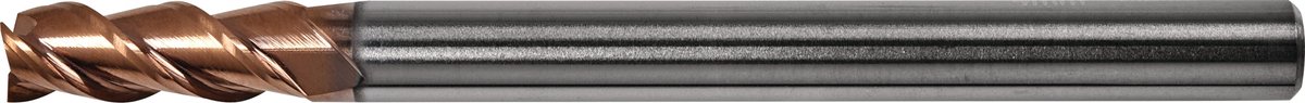 Schaftfrezen Type N D.1mm gebruikslengte 3mm VHM TiSiN 45 graden HA